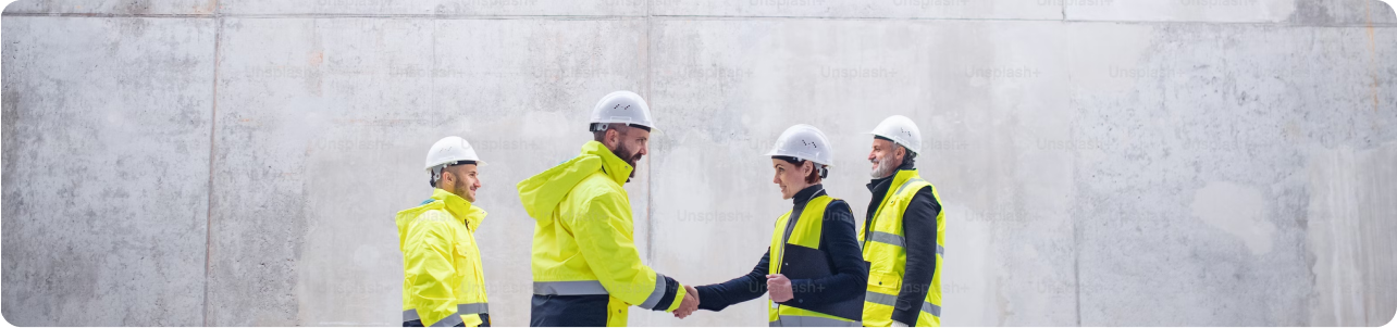 Engenheiros em obra